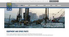 Desktop Screenshot of italianfoundationequipment.com